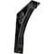 Ekena Millwork Crawley Wrought Iron Bracket, (Triple center brace), Antiqued Silver 2"W x 5 1/2"D x 8"H BKTM02X05X08TCRASV - alternate 1